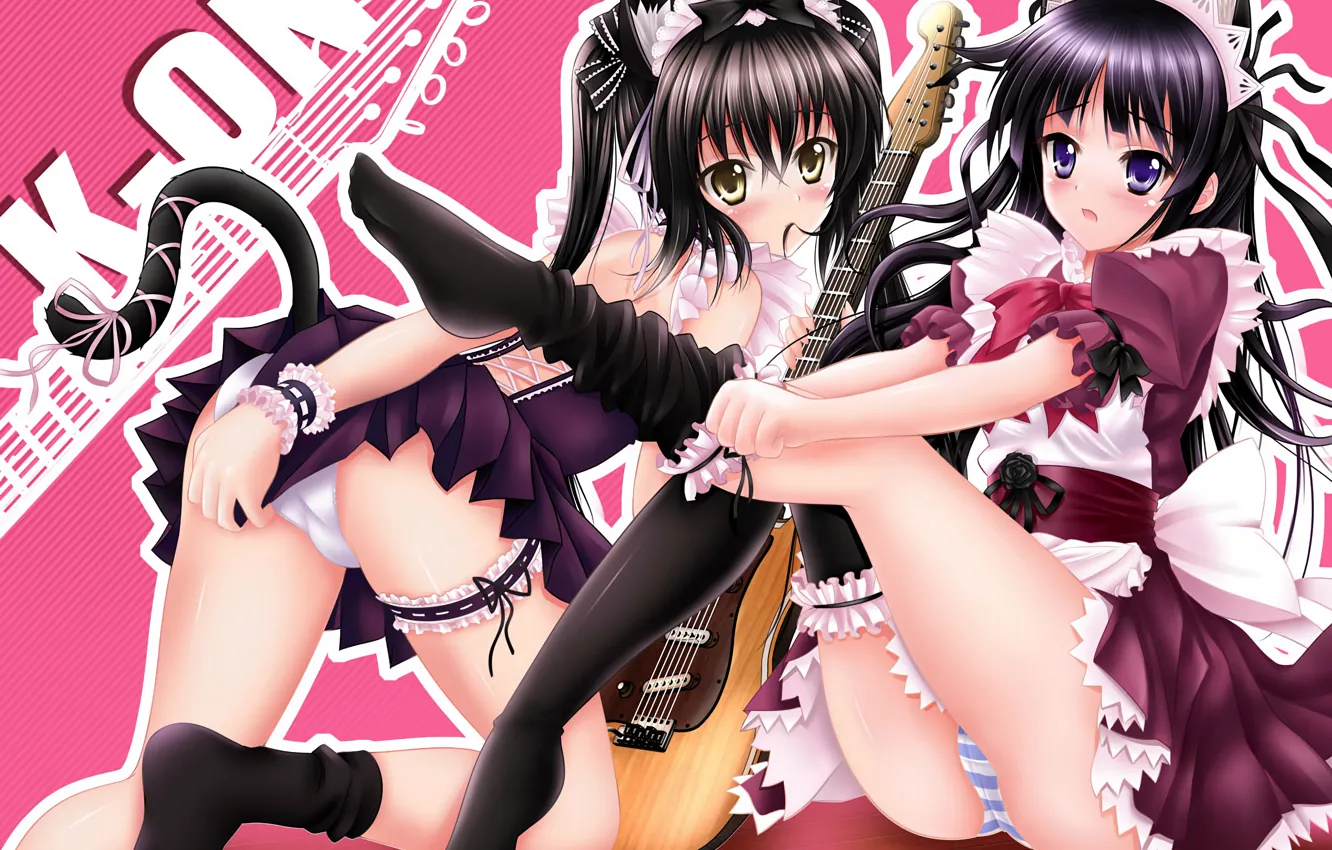 Photo wallpaper sexy, lingerie, Cameltoe, ass, panties, thighhighs, long hair, dress