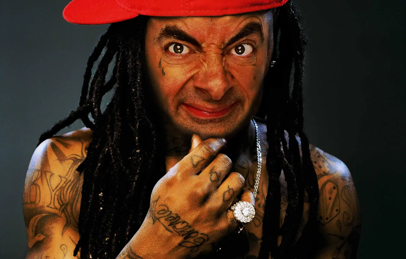 Photo wallpaper Atkinson, Mr. Bean, Rowan Sebastian Atkinson, English actor-comedian, Rowan