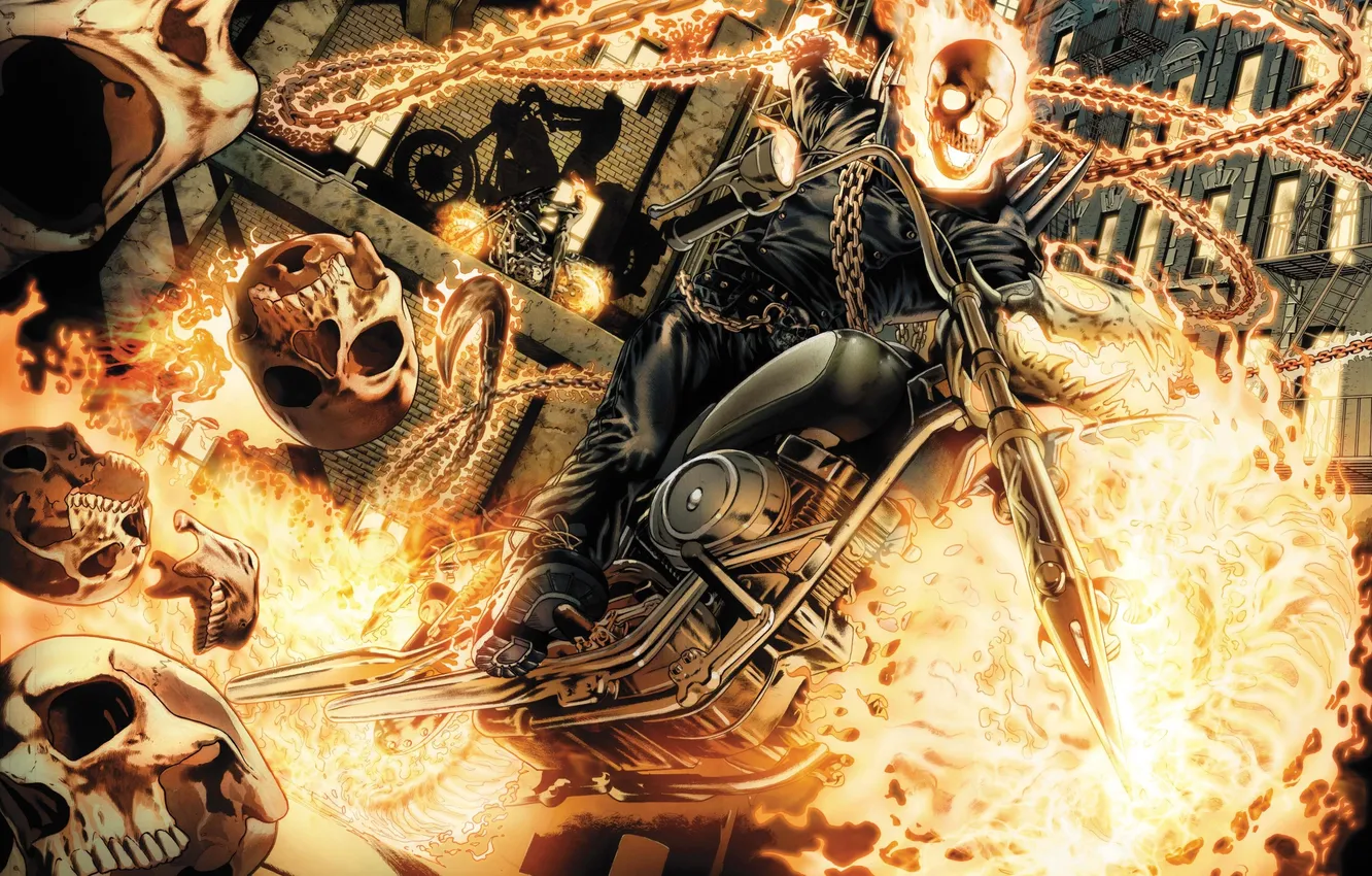 Photo wallpaper Ghost Rider, Ghost rider, Comics