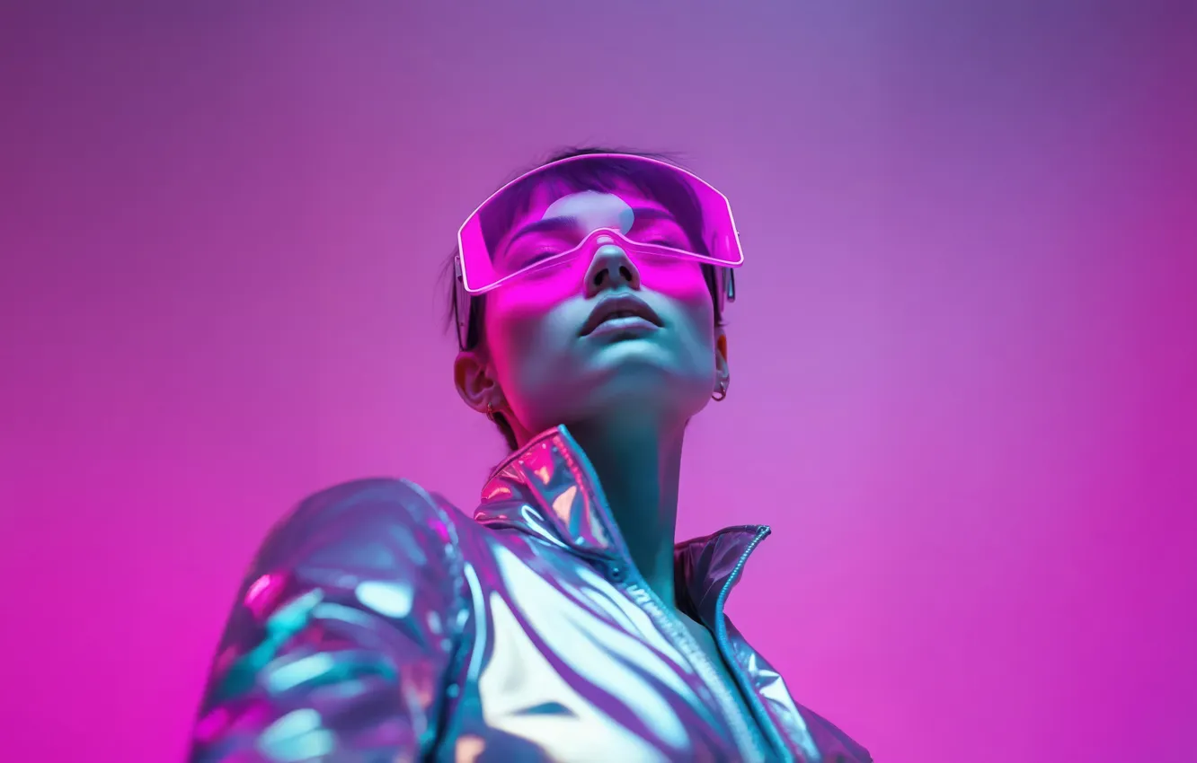 Photo wallpaper Neon, Valkyrie