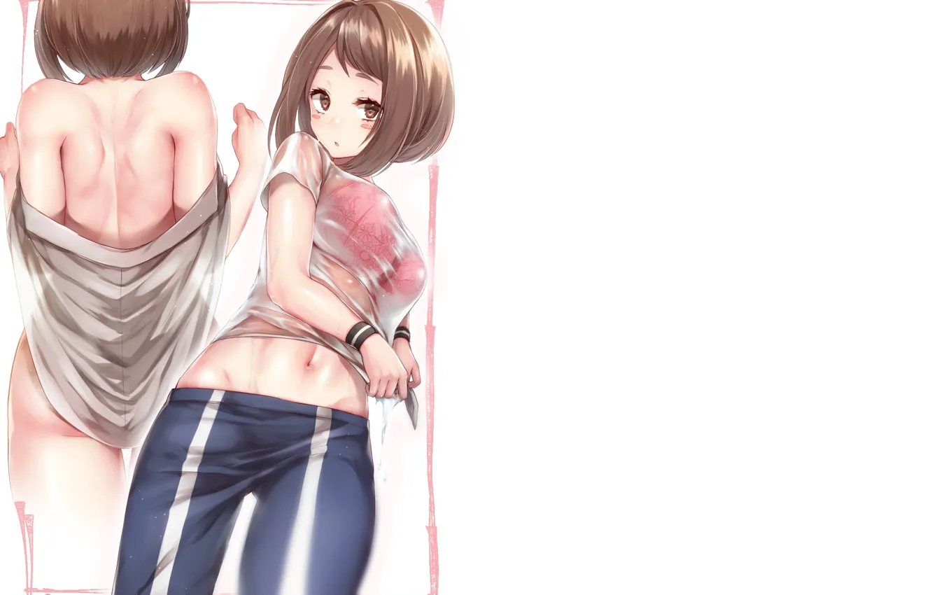 Photo wallpaper girl, wet, Boku no Hero Academy, My hero Academy, My Hero Academia, Uraraka, Ochako