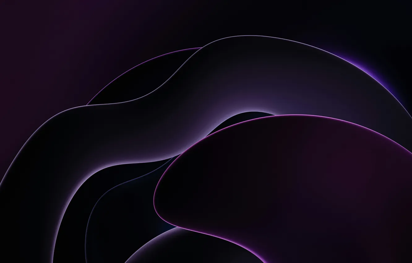 Photo wallpaper Design, Abstraction, Abstract, Design, Curve Wave, Curved Wave, Dark Purple, Dark Purple