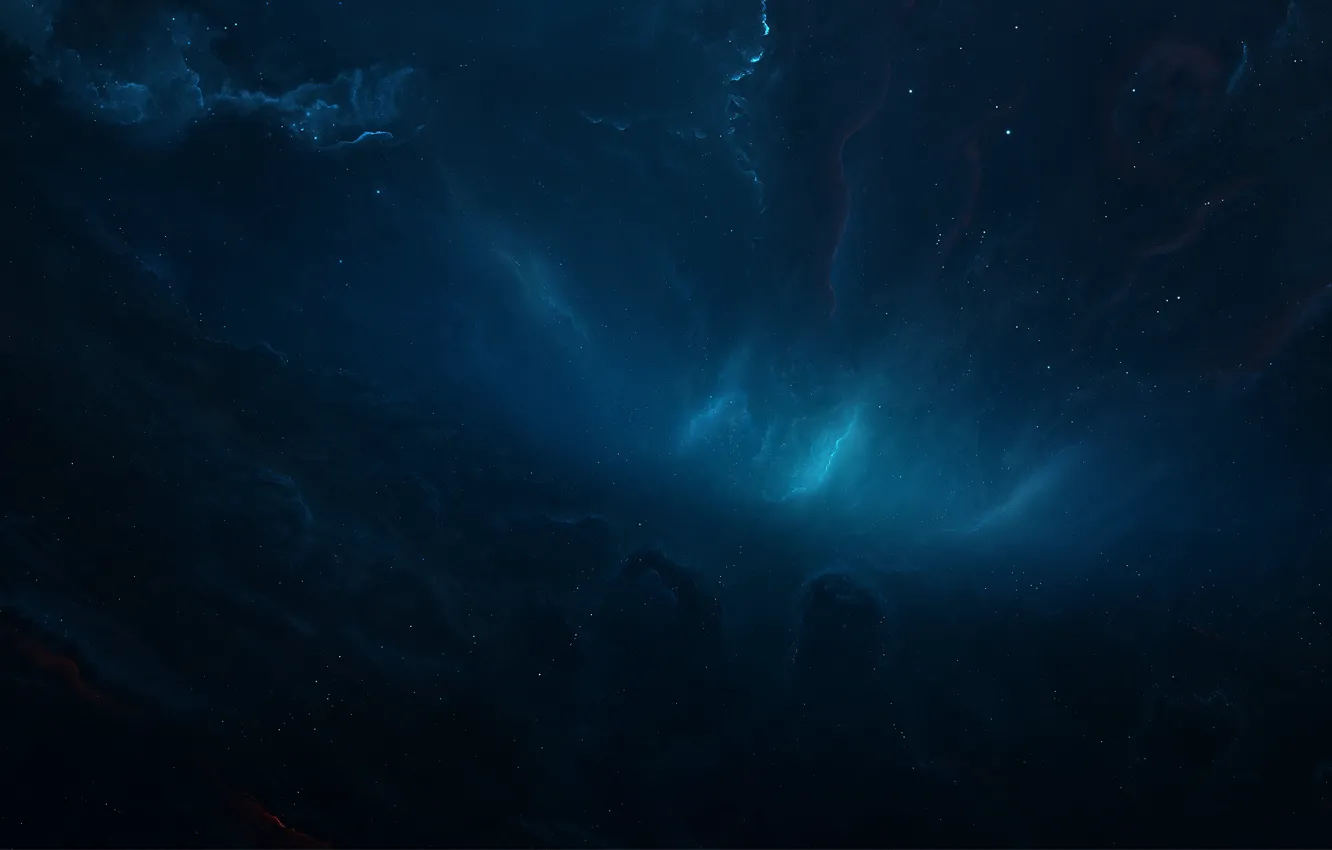 Photo wallpaper space, stars, nebula, fiction, art, space, fantasy, nebula