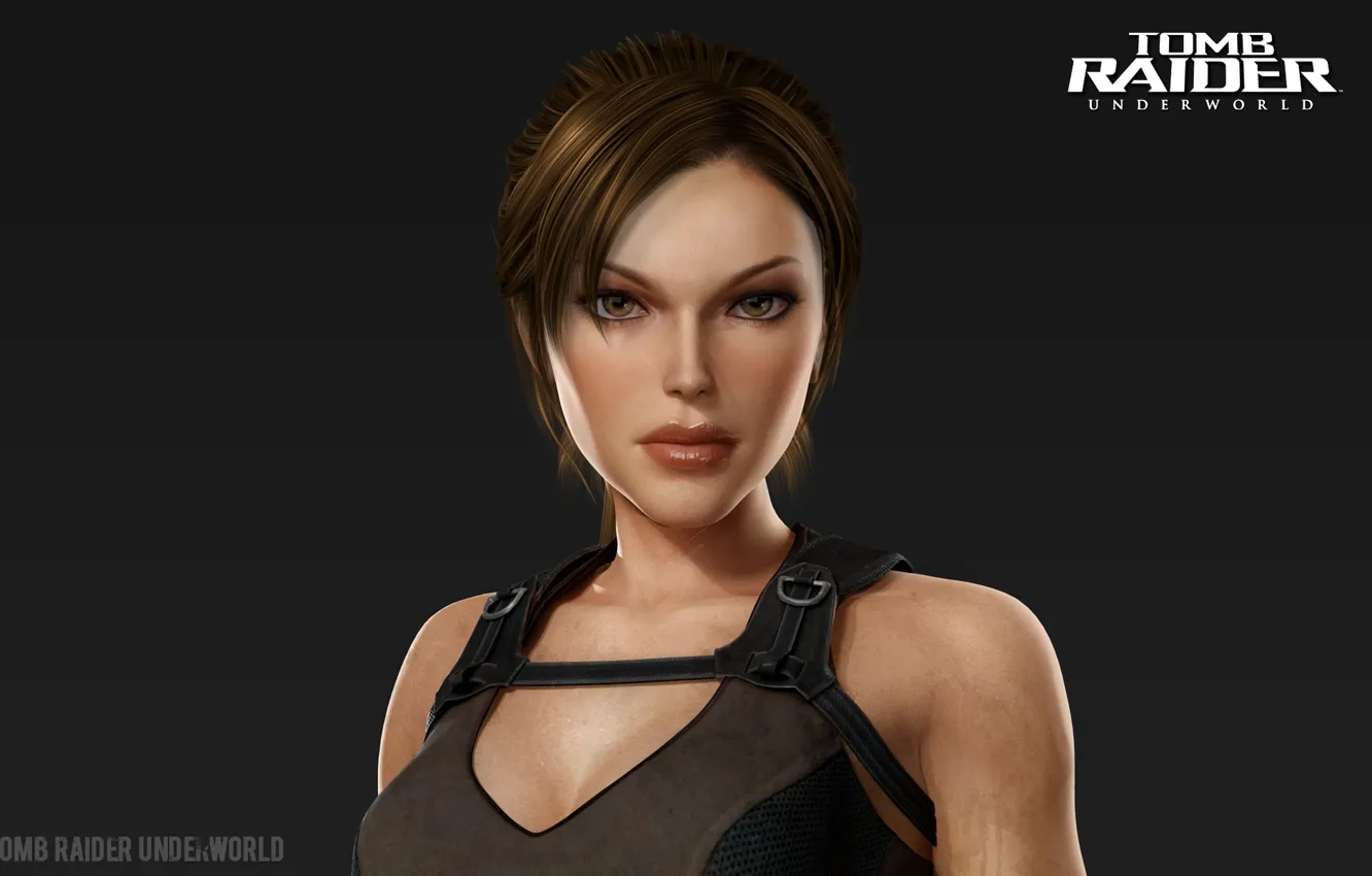 Photo wallpaper look, girl, portrait, Tomb Raider, Lara Croft, Lara Croft, Tomb Raider: Underworld