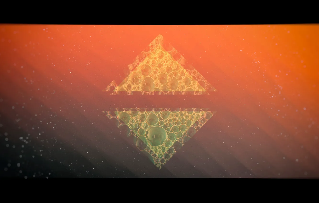 Photo wallpaper orange, abstraction, bubbles, background, Wallpaper, minimalism, abstract, beautiful