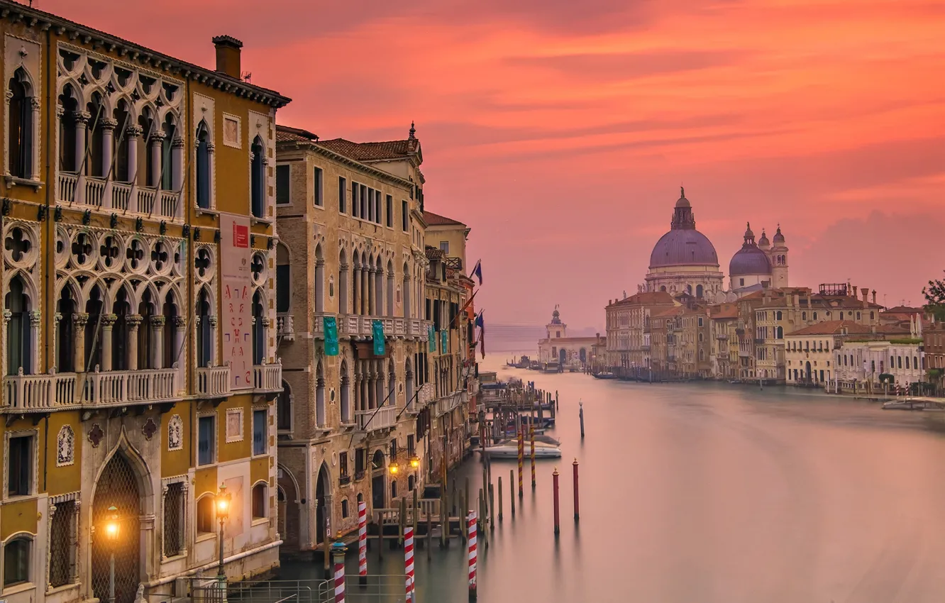 Photo wallpaper Italy, Venice, the view from the Bridge Academy