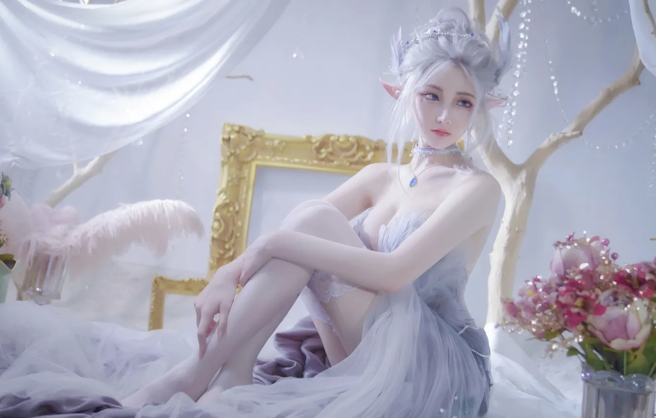 Photo wallpaper beauty, gentle, fantasy, fragile, cosplay, cosplay, femininity, Ghost Blade