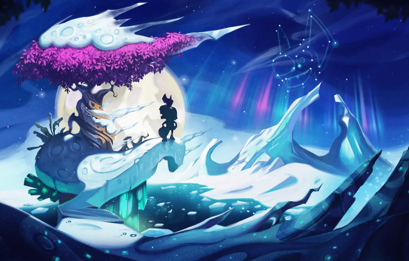 Photo wallpaper game, Blizzard, snow, Yooka-Laylee