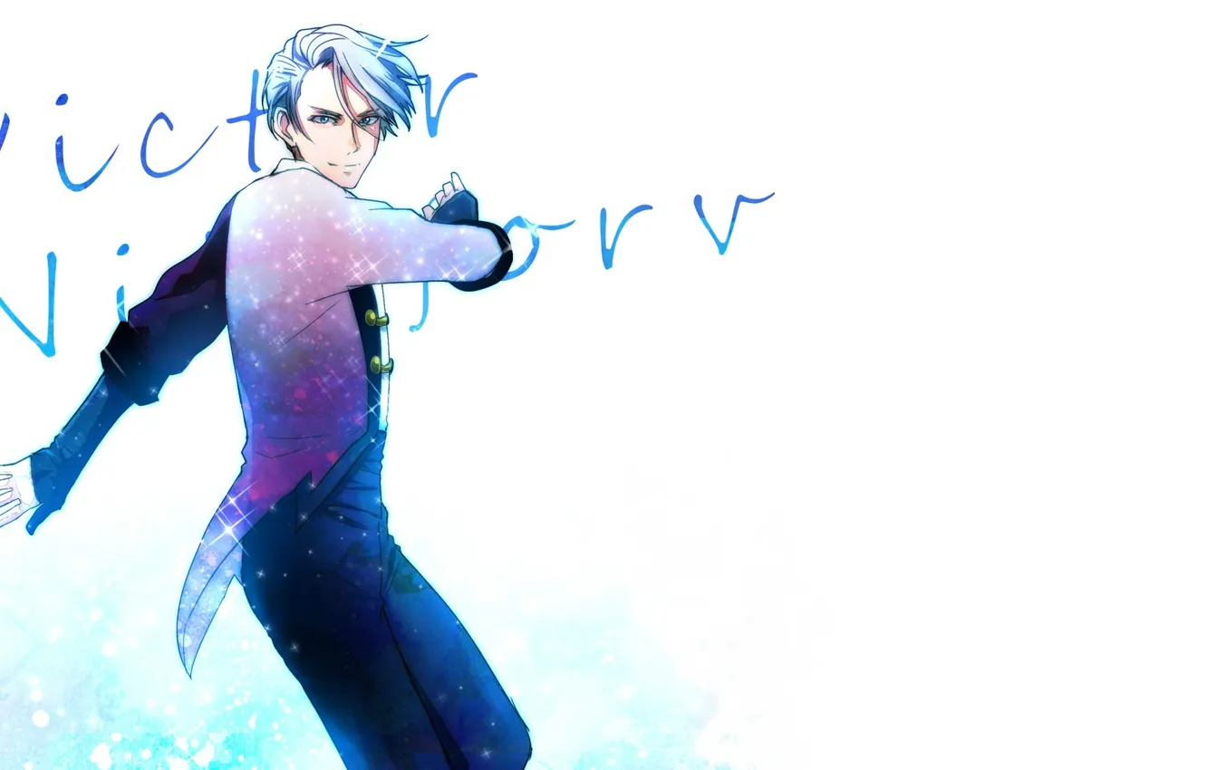 Photo wallpaper anime, art, <b>Yuri</b> on <b>Ice</b>, <b>Yuri</b> on the <b>ice</b>, Viktor Nikiforov....