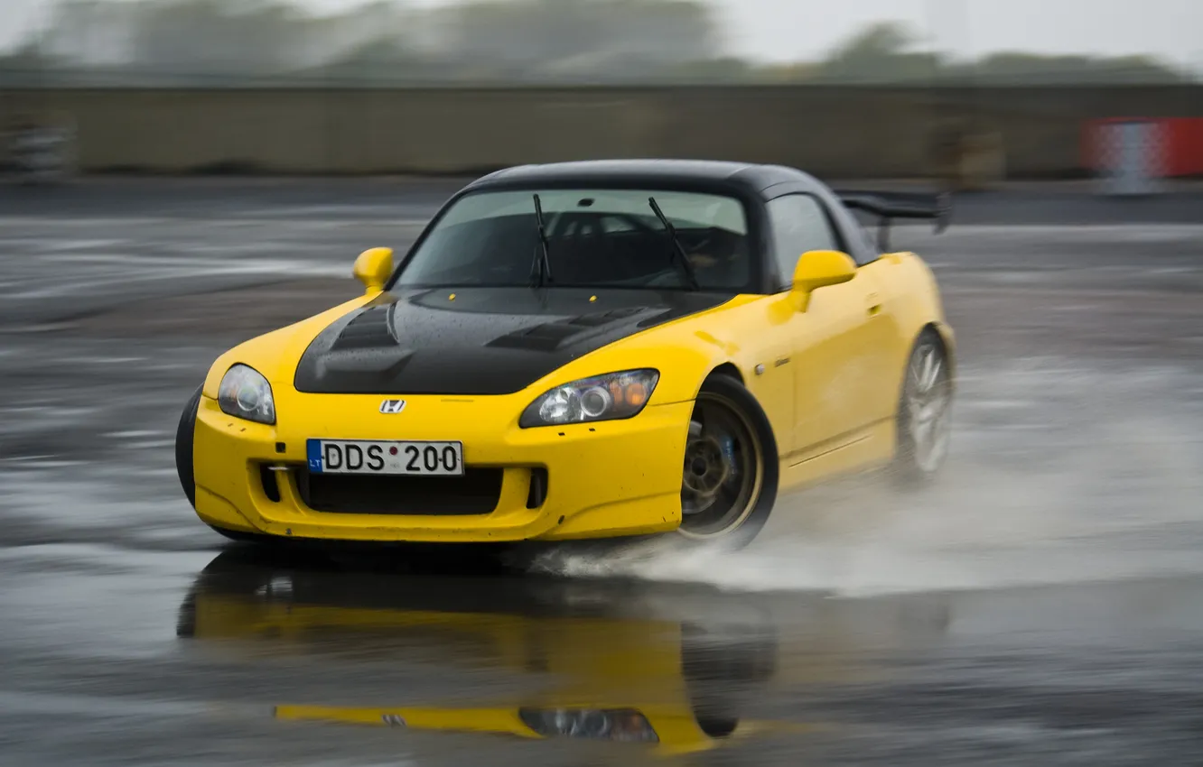 Photo wallpaper drift, Honda, S2000