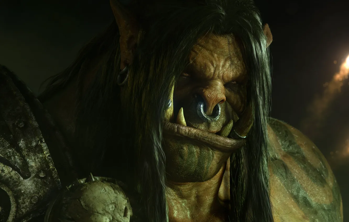 Photo wallpaper World of Warcraft, Orc, Blizzard Entertainment, Grom Hellscream, warlords of draenor, Grommash Hellscream, Grommash "Grom" …