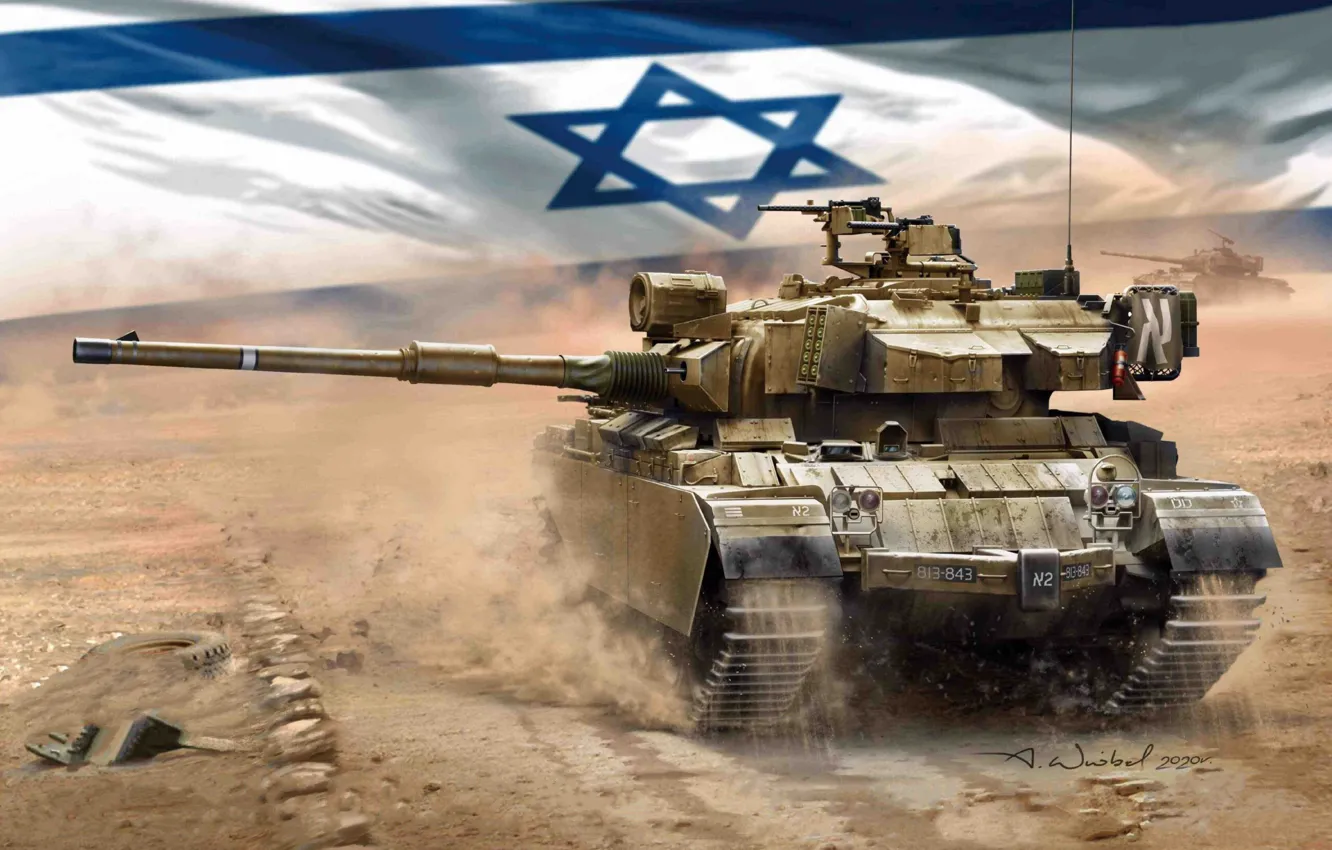 Photo wallpaper tank, Israel, average, Centurion, A41, Heavy, The IDF, Arkady Sparrow