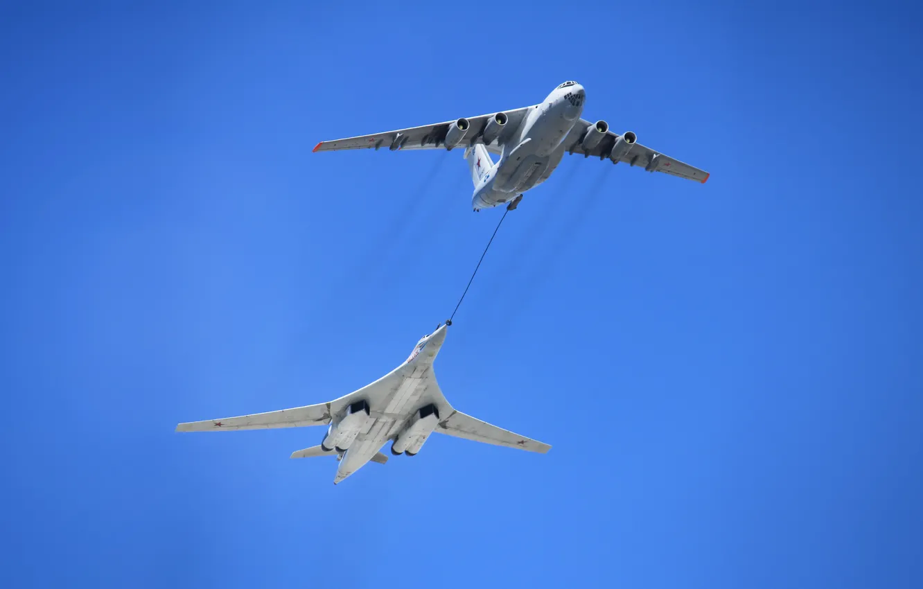 Photo wallpaper the sky, flight, aviation, tanker, USSR, Russia, bomber, the plane