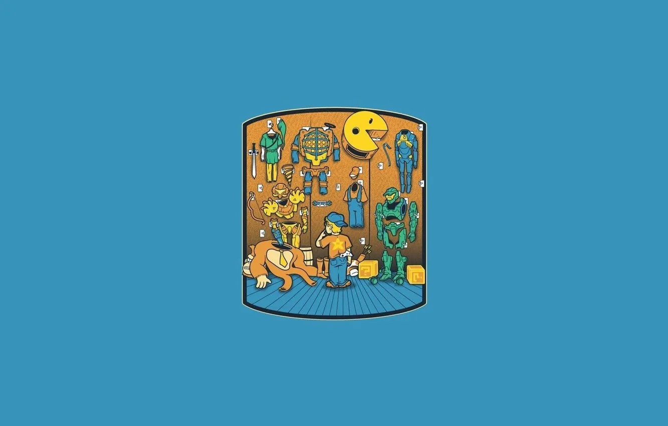 Photo wallpaper boy, costume, Halo, bubbles, choice, bioshock, Mario, half life