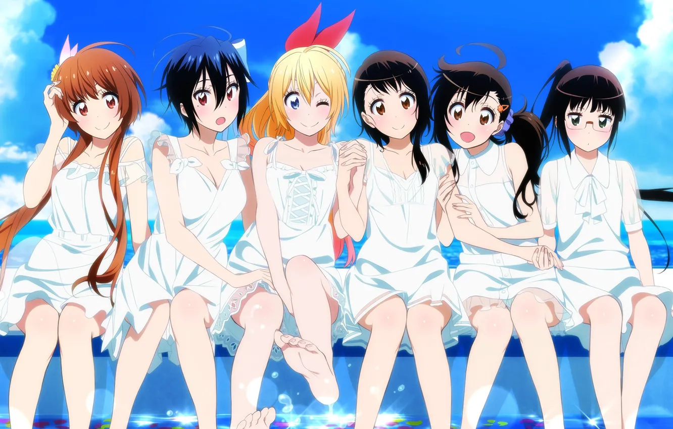 Photo wallpaper girls, anime, art, nisekoi, Seishiro Of Tsugumi, Chito, Kirisaku, Marika Tachibana, Ruri Miyamoto