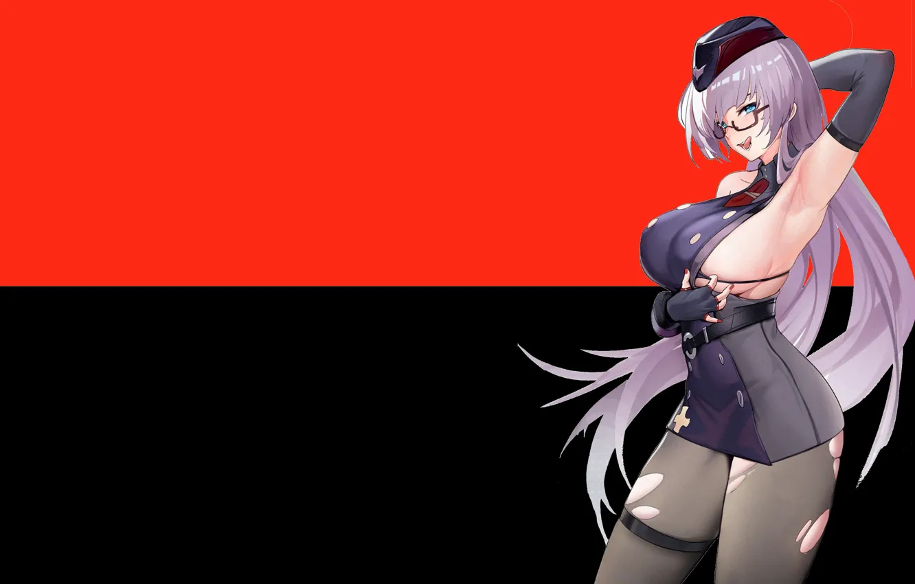 Photo wallpaper girl, hot, anime, pretty, babe, oppai, Big boobs, tight