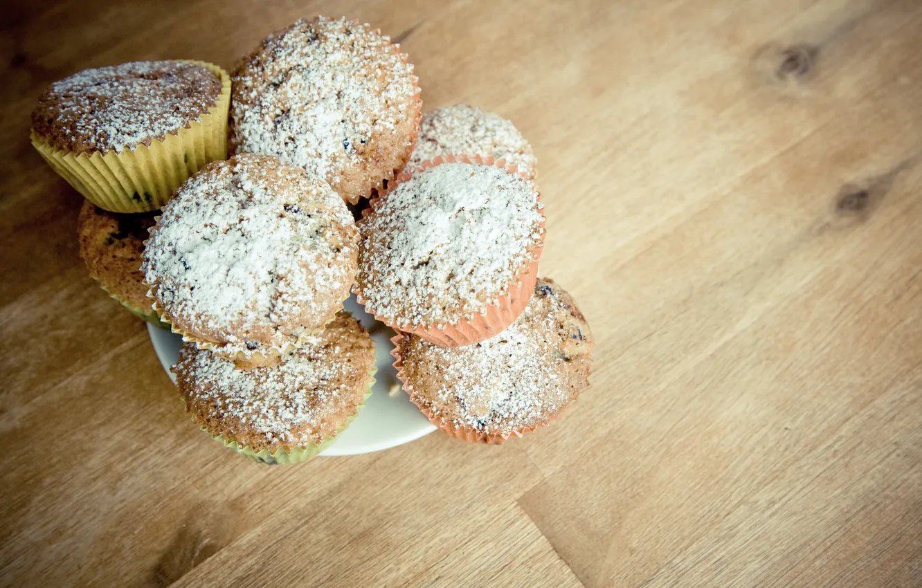 Photo wallpaper sweets, photographer, cupcakes, muffins, markus spiske