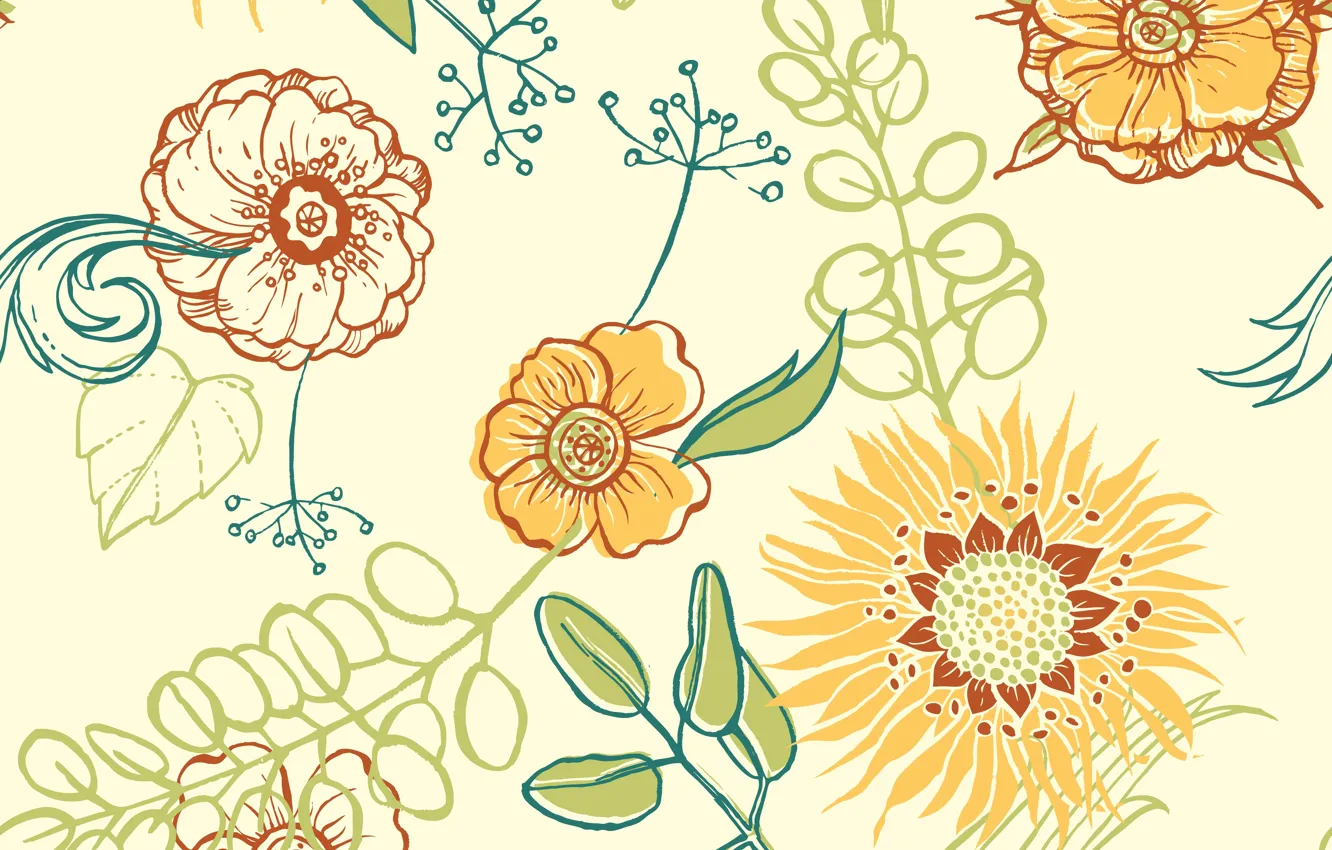 Photo wallpaper background, texture, pattern, Floral