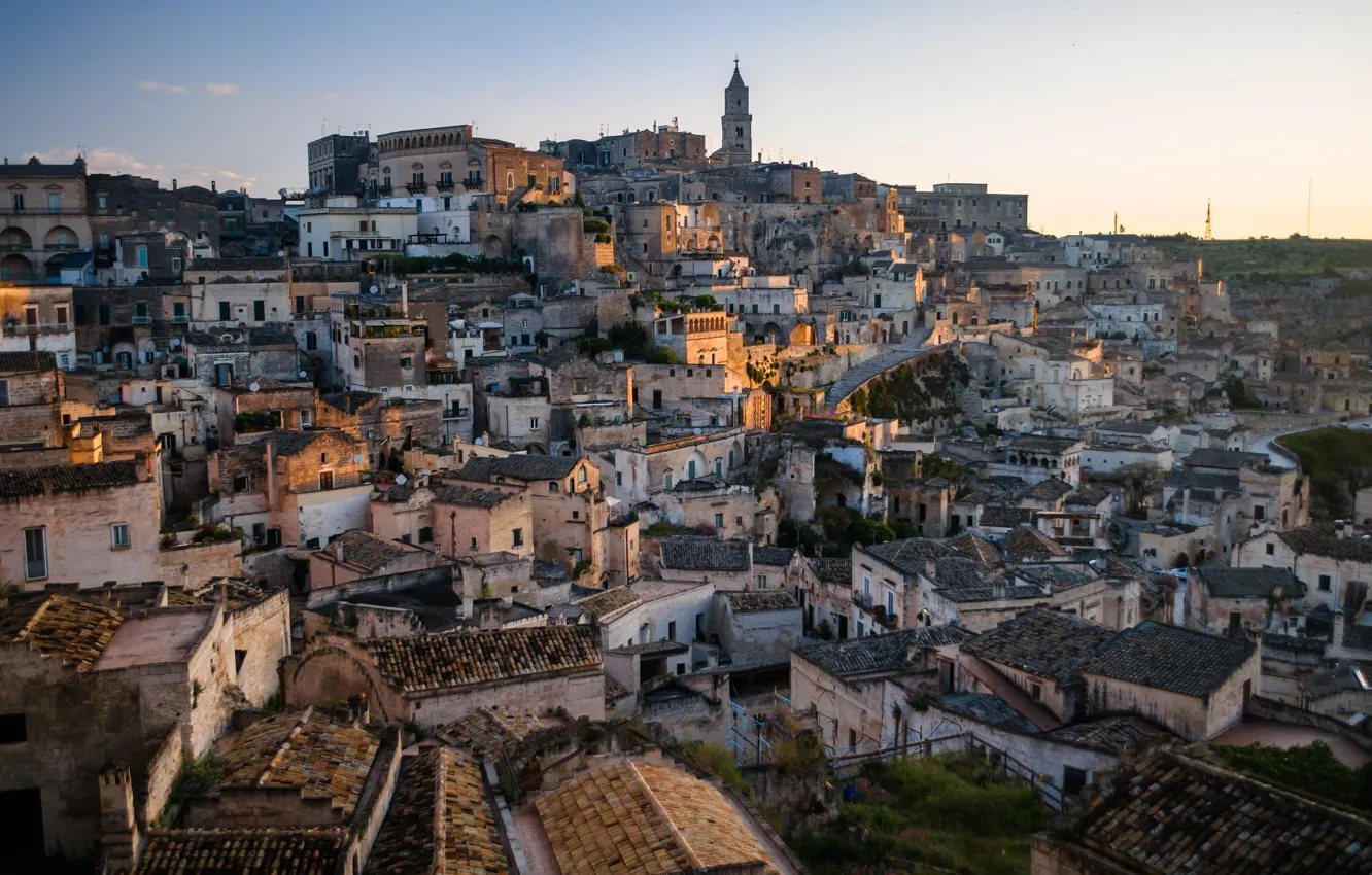 Photo wallpaper Italy, panorama, mater