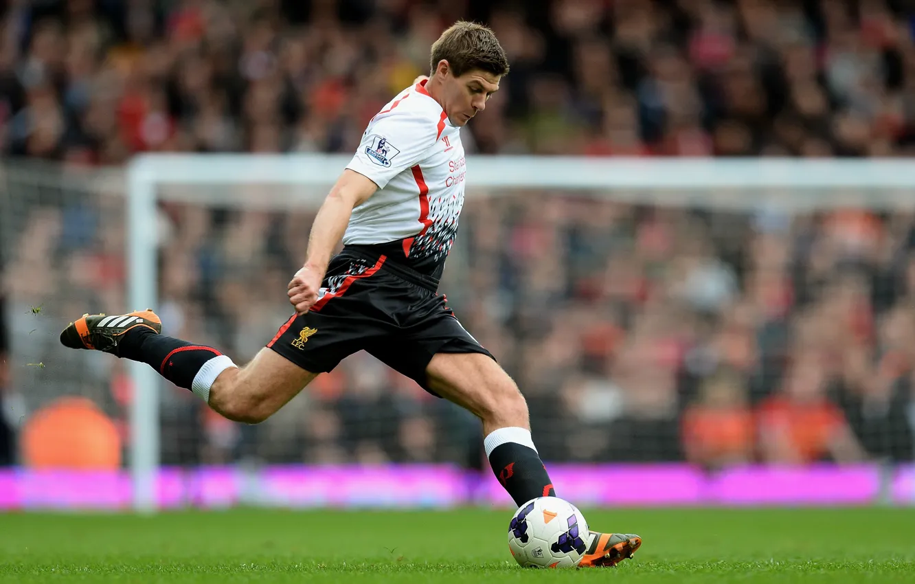 Photo wallpaper football, sport, England, Steven Gerrard, football, Premier League, Liverpool, Liverpool