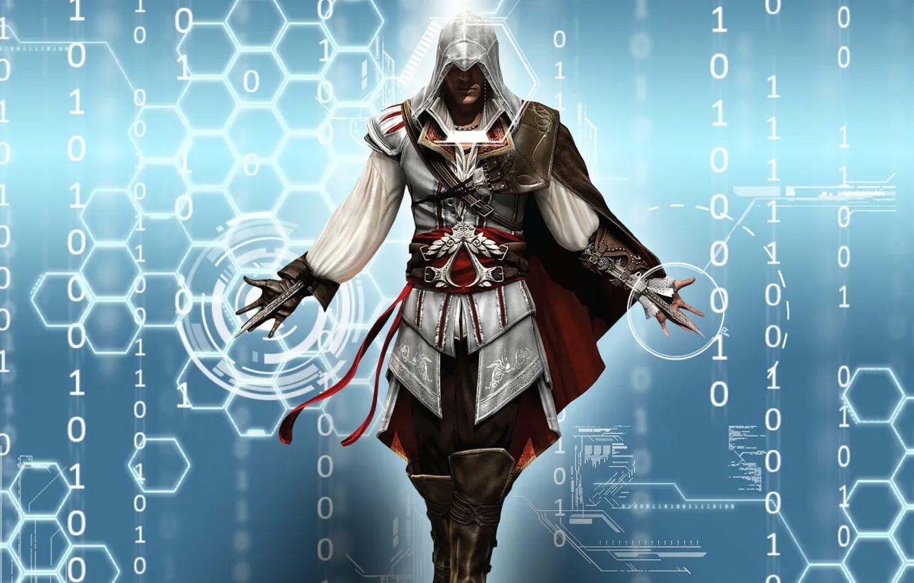 Photo wallpaper blade, assassin, Ezio Auditore, AC2