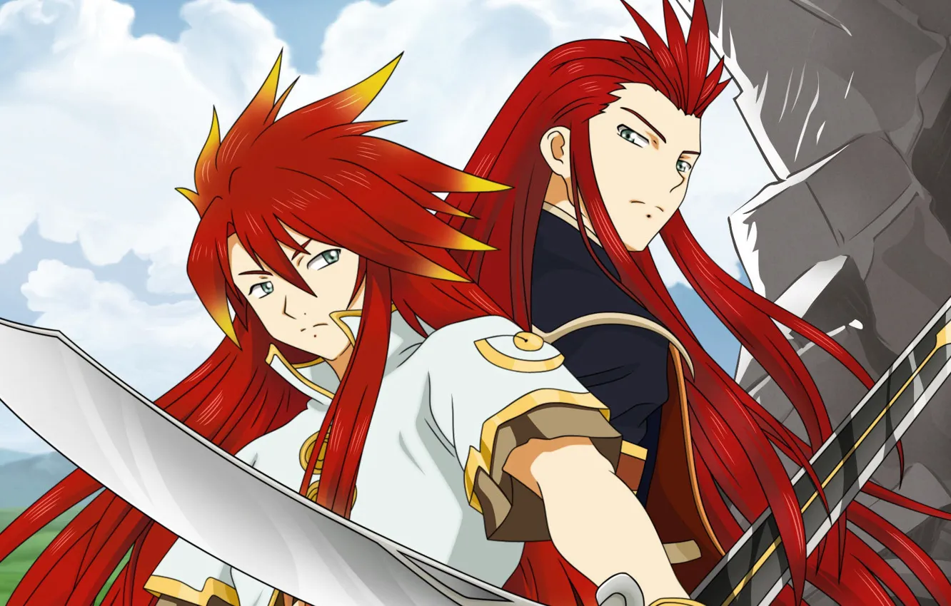 Photo wallpaper background, anime, art, guy, Tales of the Abyss