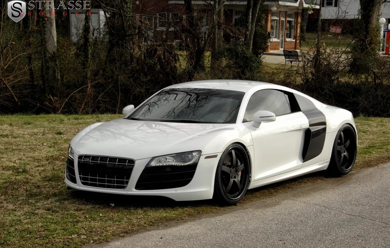 Photo wallpaper Audi, wheels, forged, strasse, r8