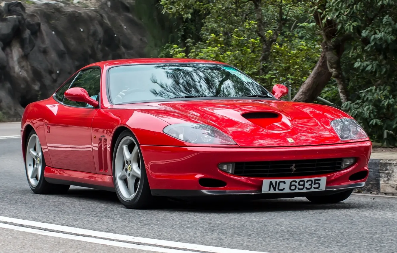 Photo wallpaper Ferrari, supercar, Ferrari, the front, 550, Maranello, Maranello