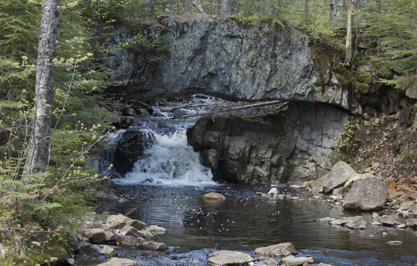 Photo wallpaper Canada, Quebec, fall, Cascade