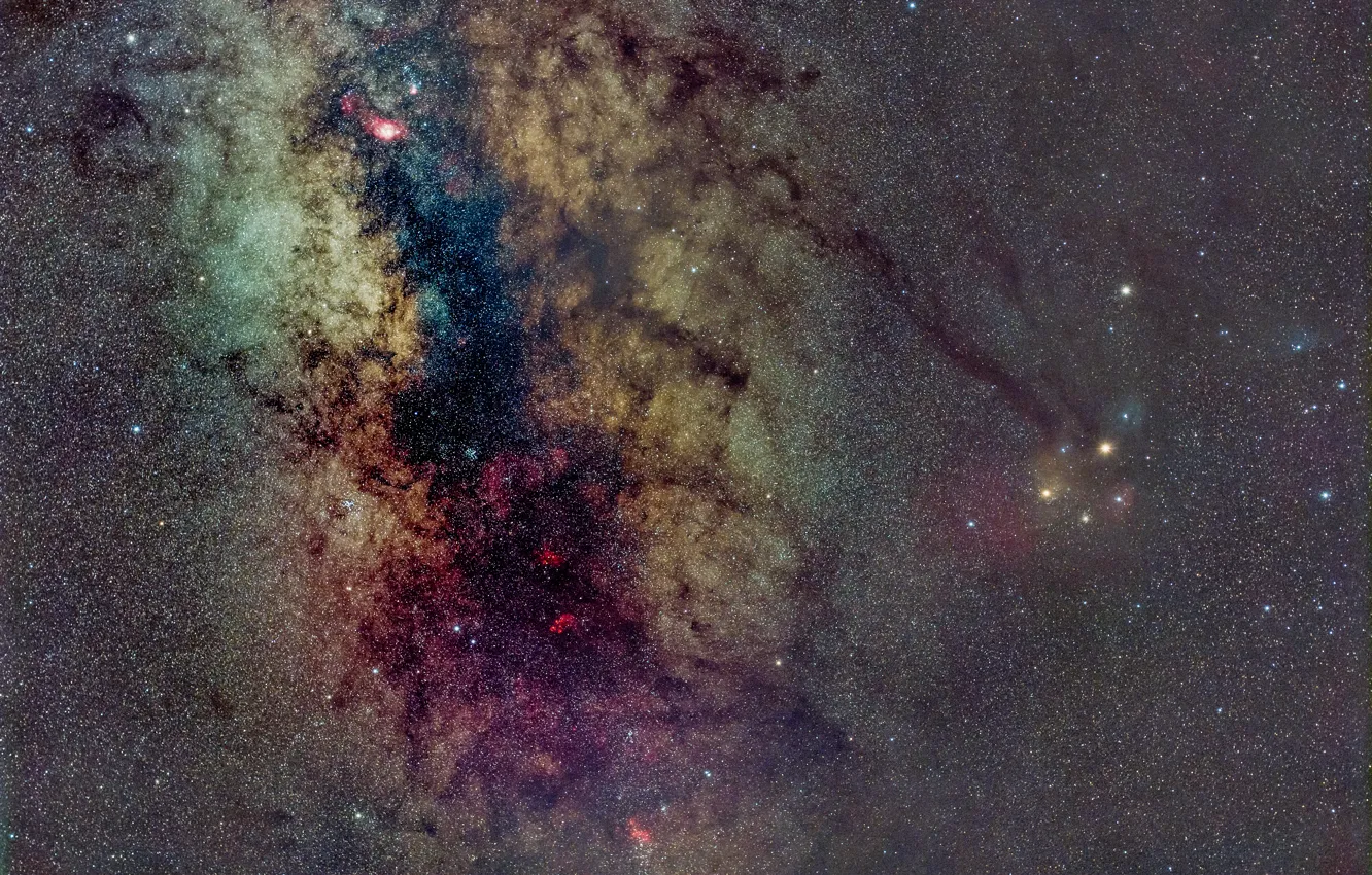 Photo wallpaper space, stars, the milky way, infinity