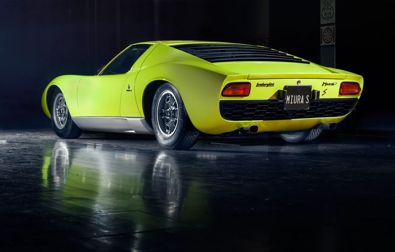 Photo wallpaper lamborghini, supercar, vintage, classic, miura