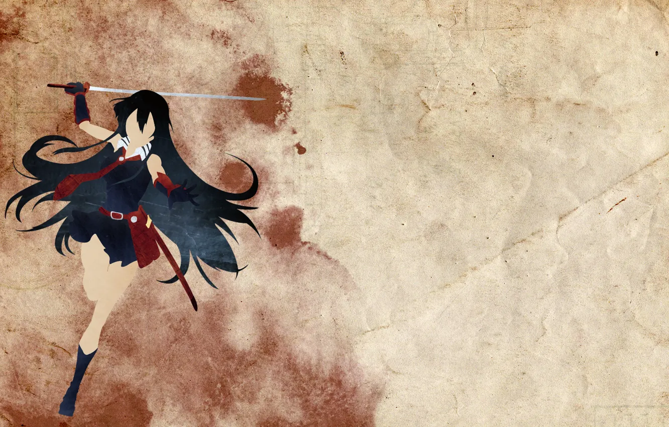 Photo wallpaper minimalism, Akame ga Kill, akame, Akame GA Kill, Night Raid
