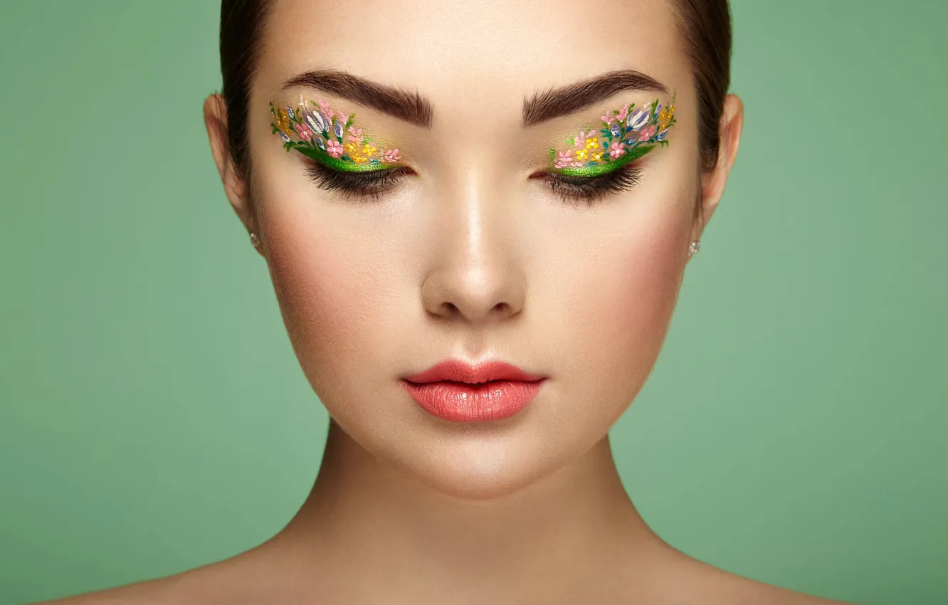 Photo wallpaper Girl, Sasha, makeup, Oleg Gekman