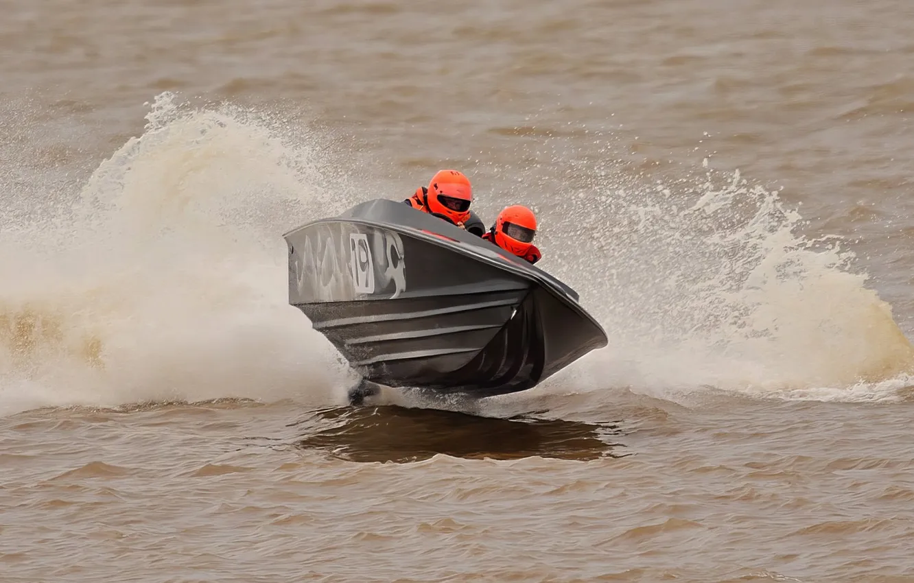 Photo wallpaper race, boat, speed