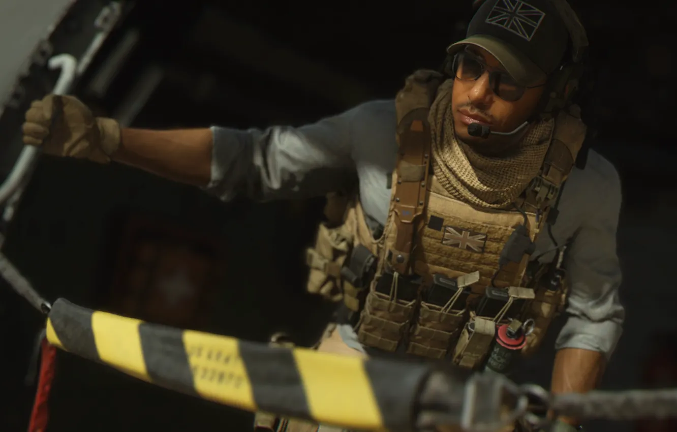 Photo wallpaper Soldiers, Infinity Ward, Call of Duty: Modern Warfare 2, Baseball cap, 2022, The first-person shooter, …