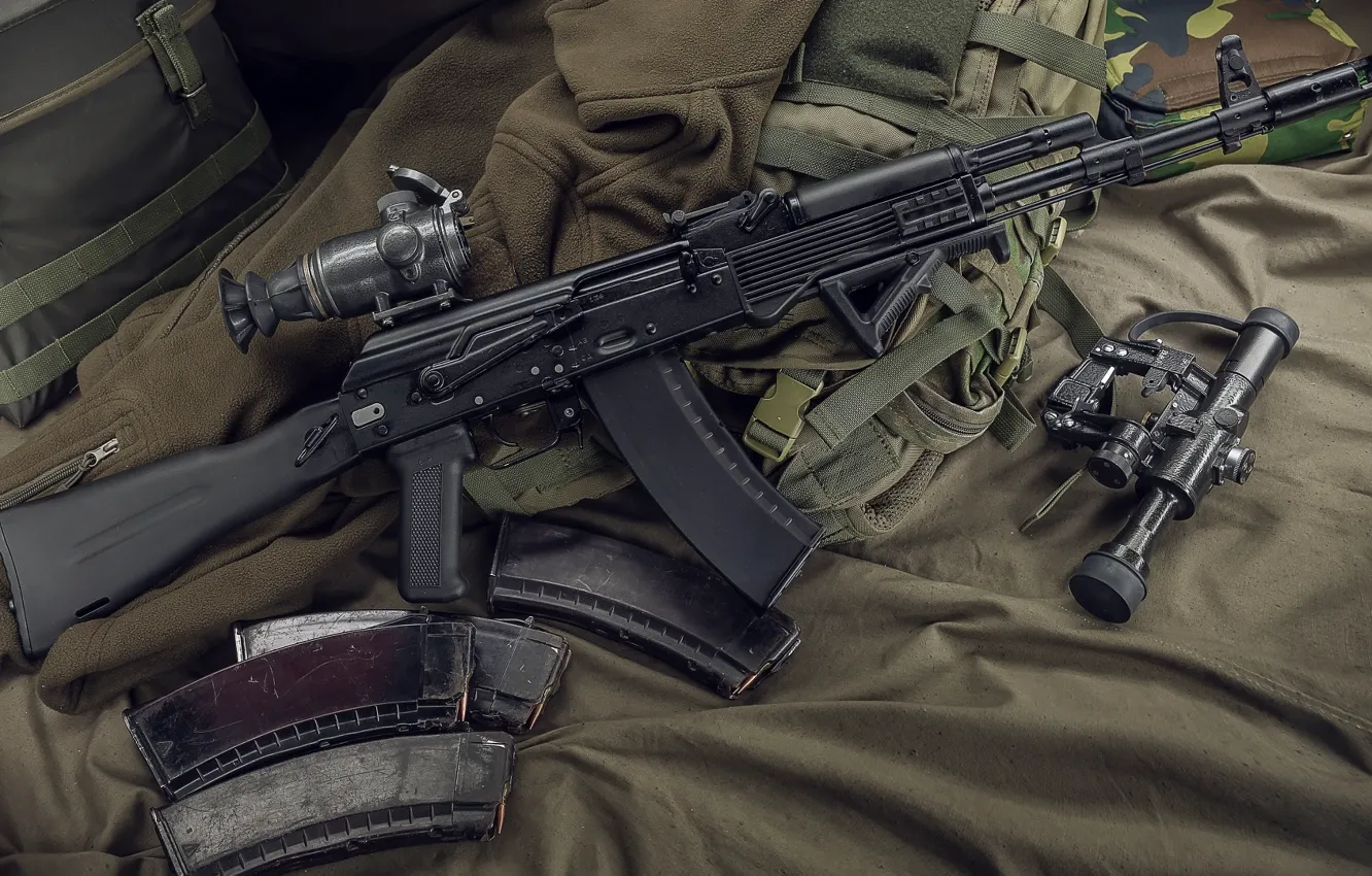 Photo wallpaper weapons, machine, weapon, Kalashnikov, AK-74, assault Rifle