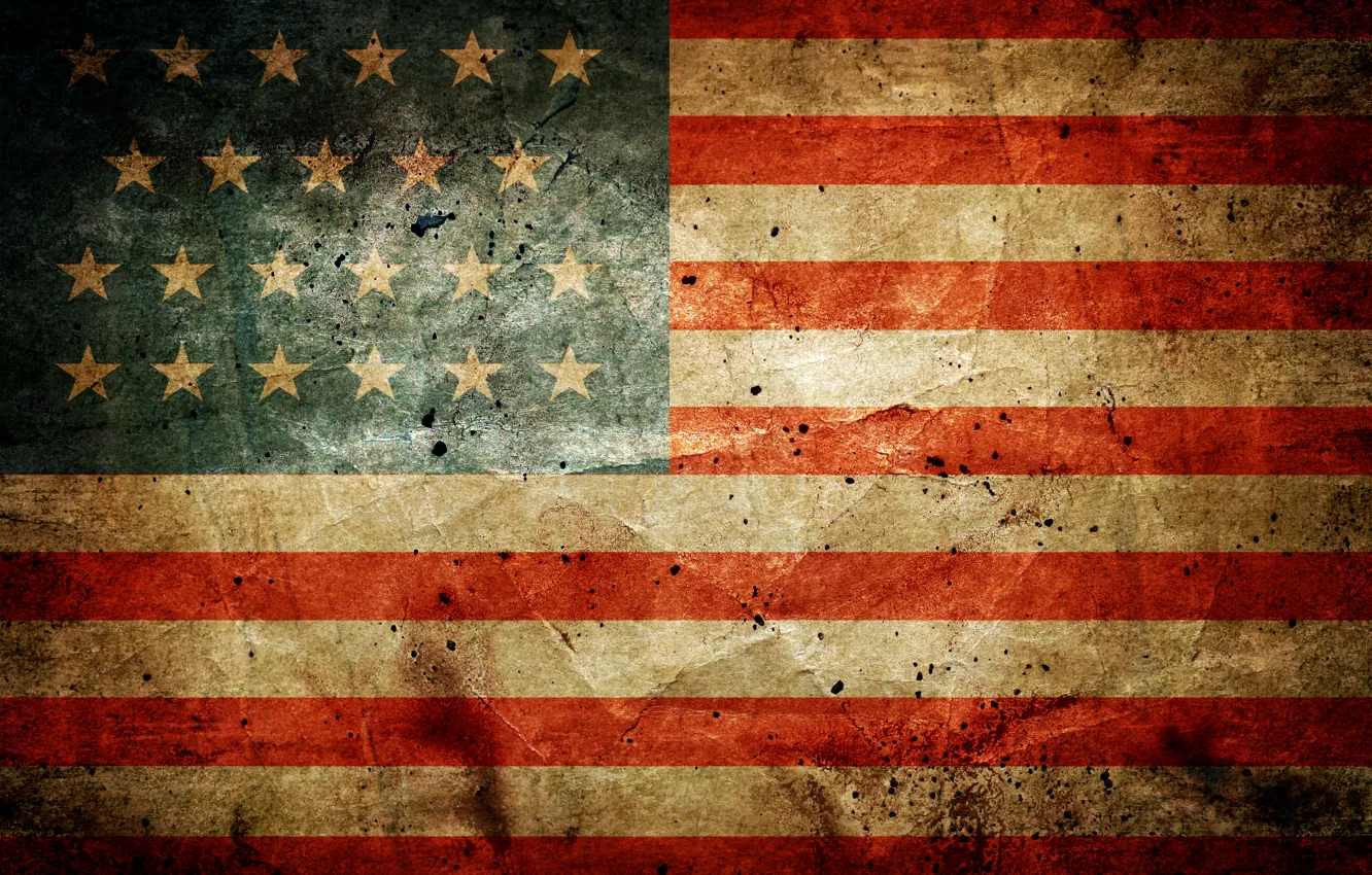 Photo wallpaper United States, flag, patriotism