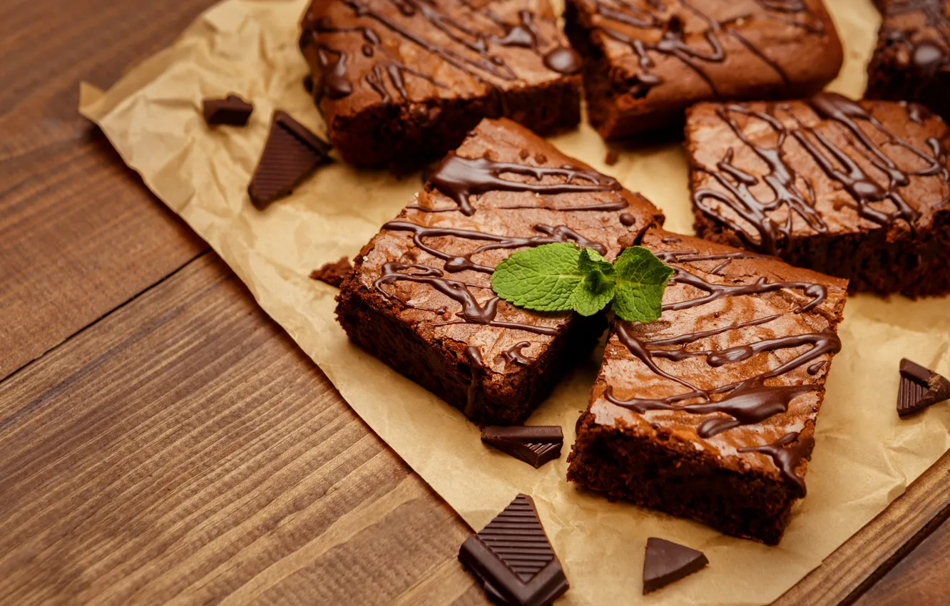 Photo wallpaper decoration, chocolate, cakes, sweet, cake