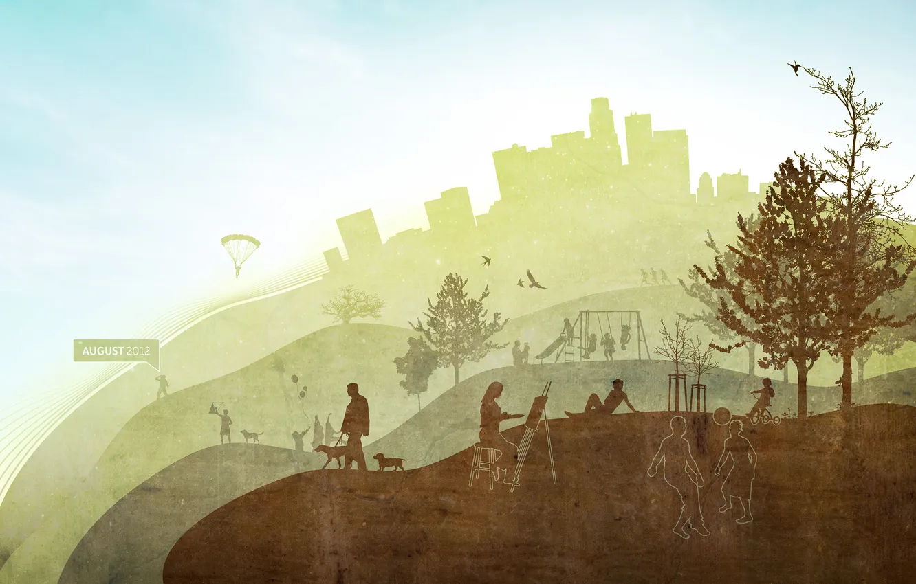 Photo wallpaper positive, 2012, August