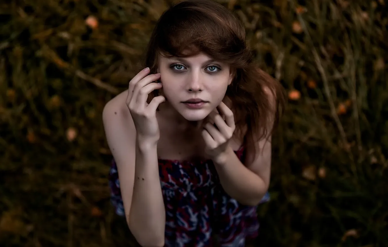 Photo wallpaper look, portrait, bokeh