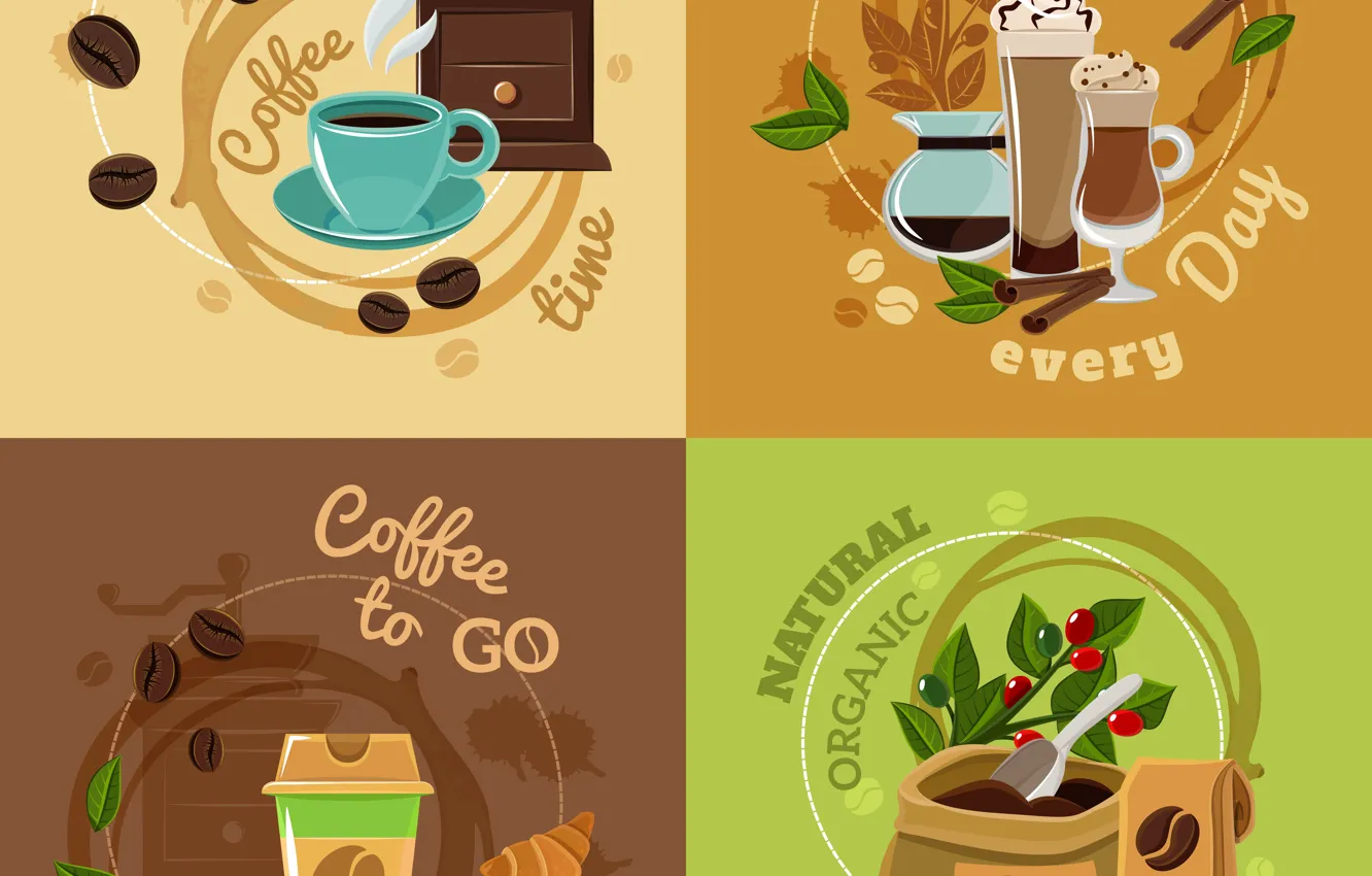 Photo wallpaper background, coffee, texture, coffee