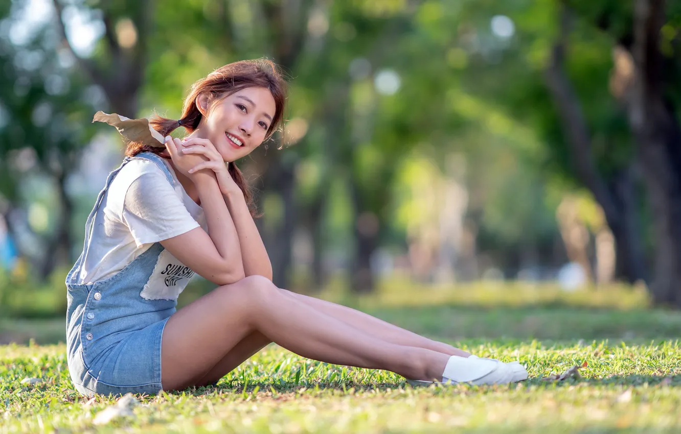 Photo wallpaper summer, girl, smile