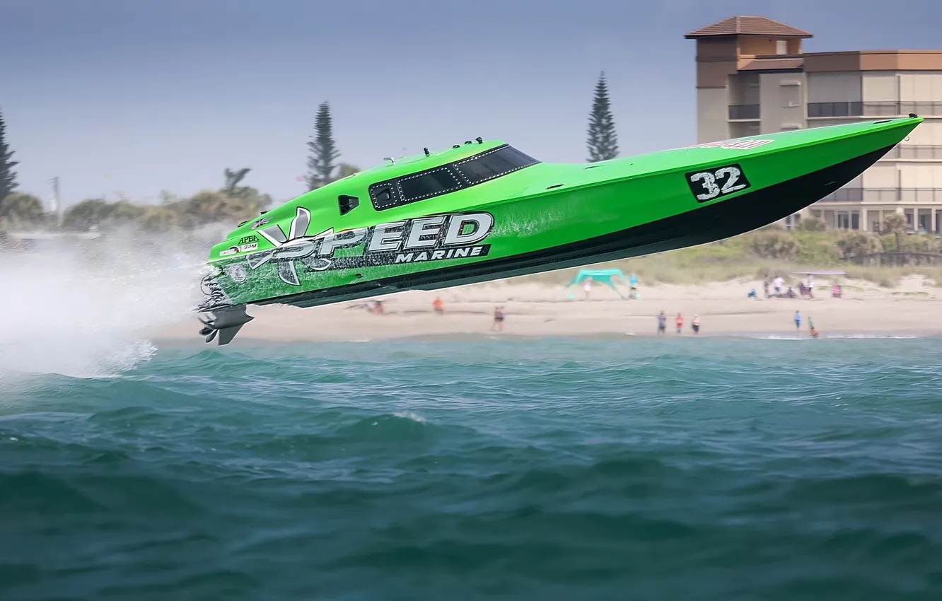 Photo wallpaper race, boat, speed