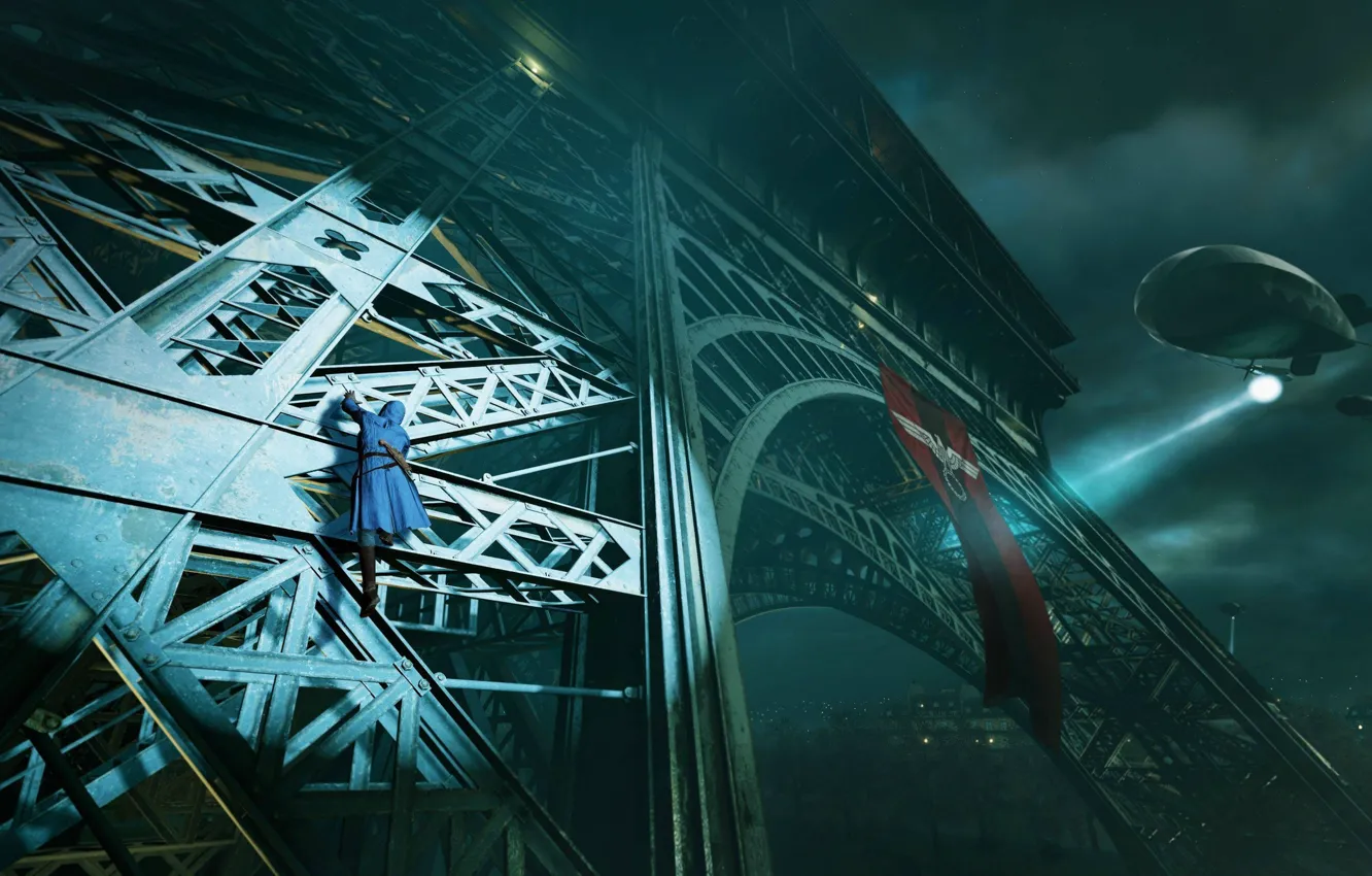 Photo wallpaper France, Eiffel Tower, Assassin's Creed: Unity, Arno Dorian