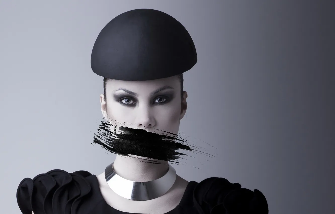 Photo wallpaper look, girl, portrait