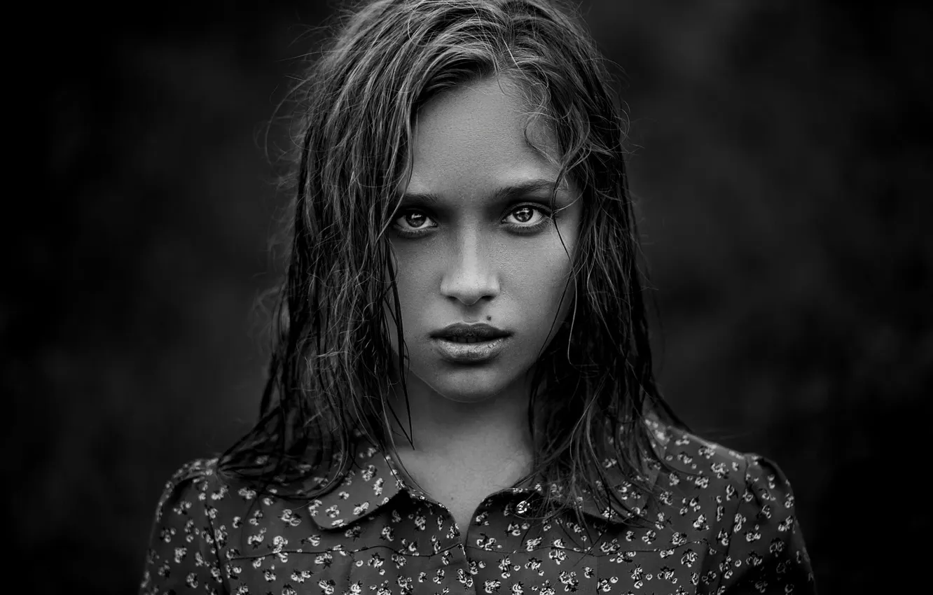 Photo wallpaper portrait, mole, Elena, natural light