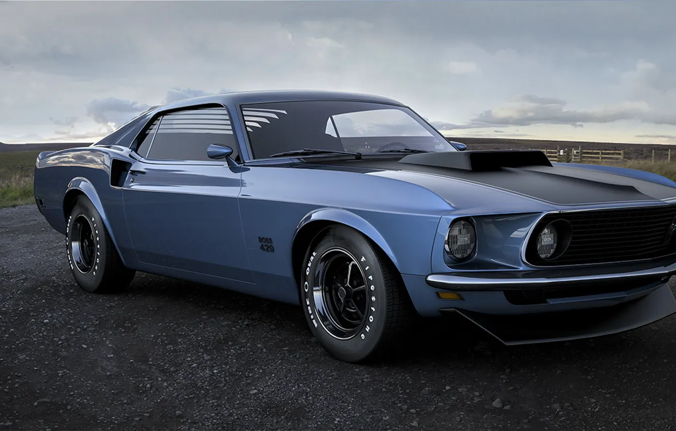 Photo wallpaper Ford, Boss 429 Mustang, Antonis (rOEN911) Karidis