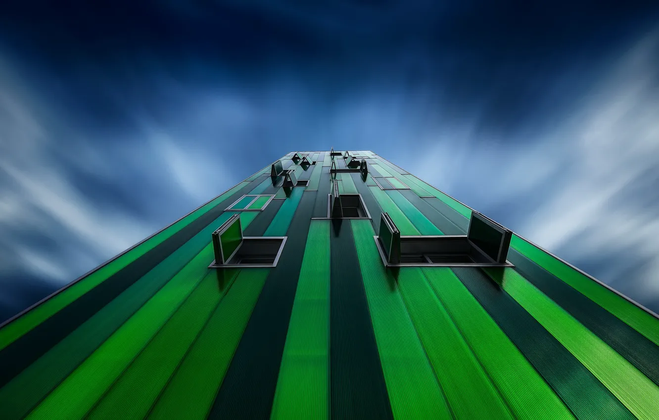 Photo wallpaper the sky, the city, home