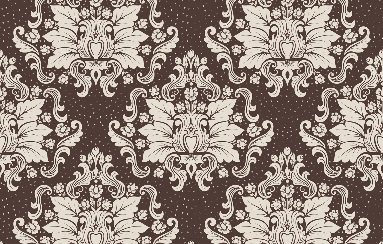Photo wallpaper design, retro, Wallpaper, pattern, ornament, luxury, vintage, floral