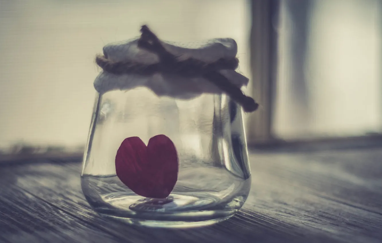 Photo wallpaper background, heart, Bank